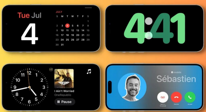 南阳苹果手机维修分享iOS17横屏充电待机显示有什么好处 