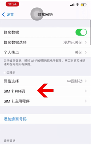 南阳苹果14维修网分享如何给iPhone14的SIM卡设置密码 